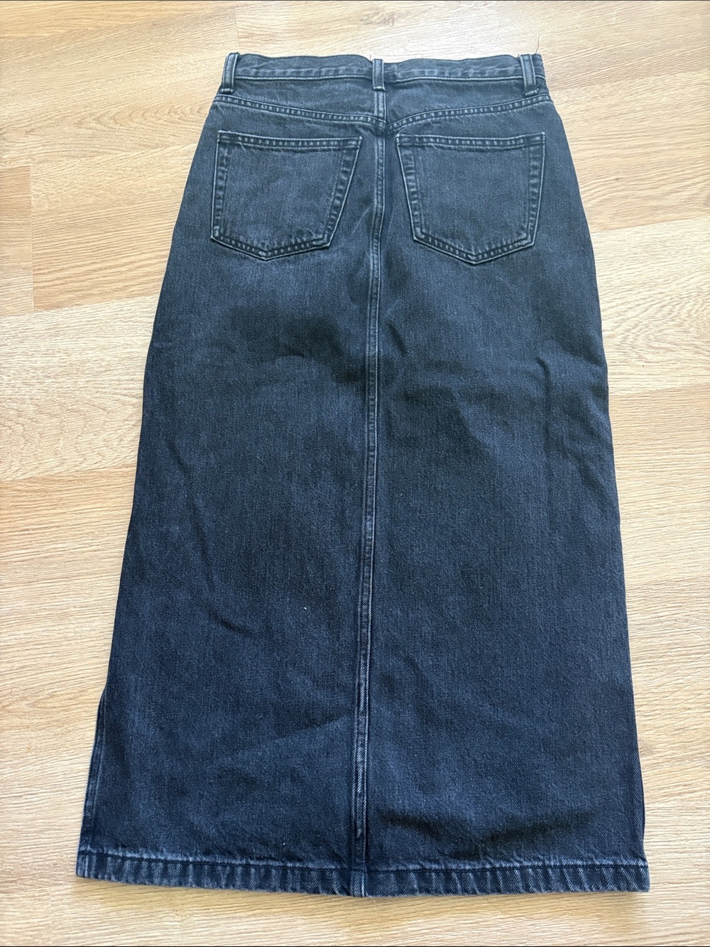 TNA Black Denim Pencil Skirt - Picture 3 of 4